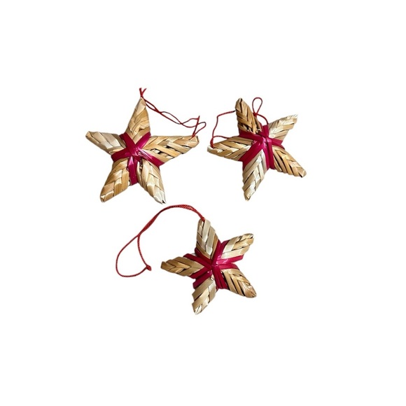 Straw Vintage Set Hand Made Ornament Christmas Set of 34 - Picture 2 of 6